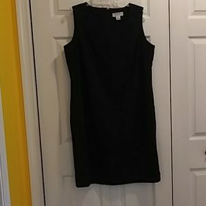 40"long Sag Harbor Navy Blue Shift Dress with bac